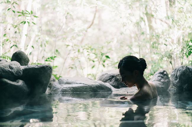 湯元温泉で宿泊