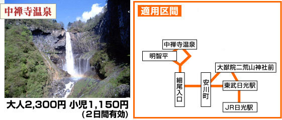 中禅寺温泉フリーパス